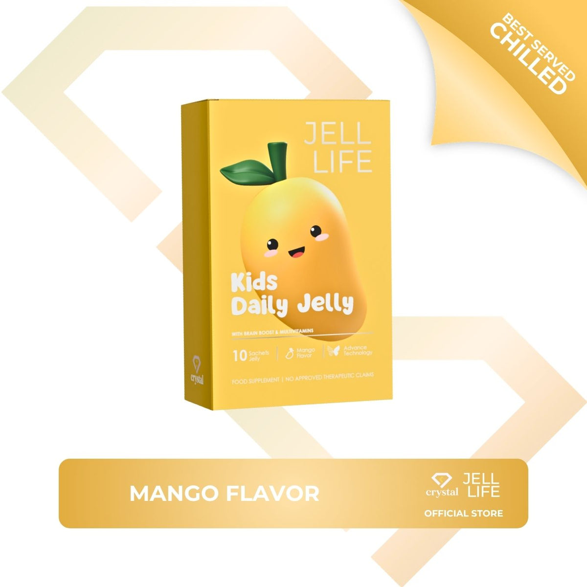 Month Supply Jell Life For Kids Daily Jelly Mango Flavor