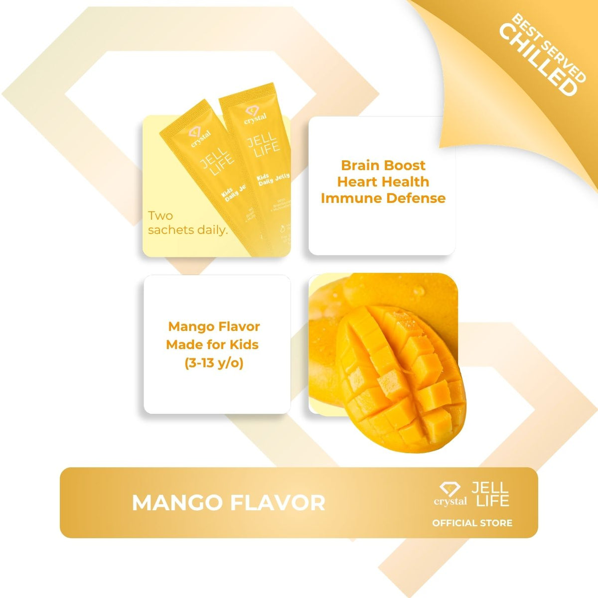 Jell Life For Kids Daily Jelly Mango Flavor